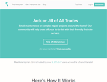 Tablet Screenshot of meetahandyman.com